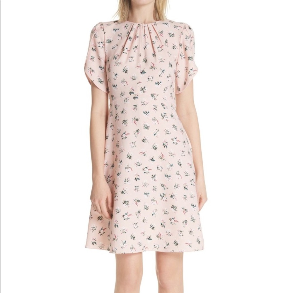 Kate Spade Floral Tulip Sleeve Dress NWT Size 14